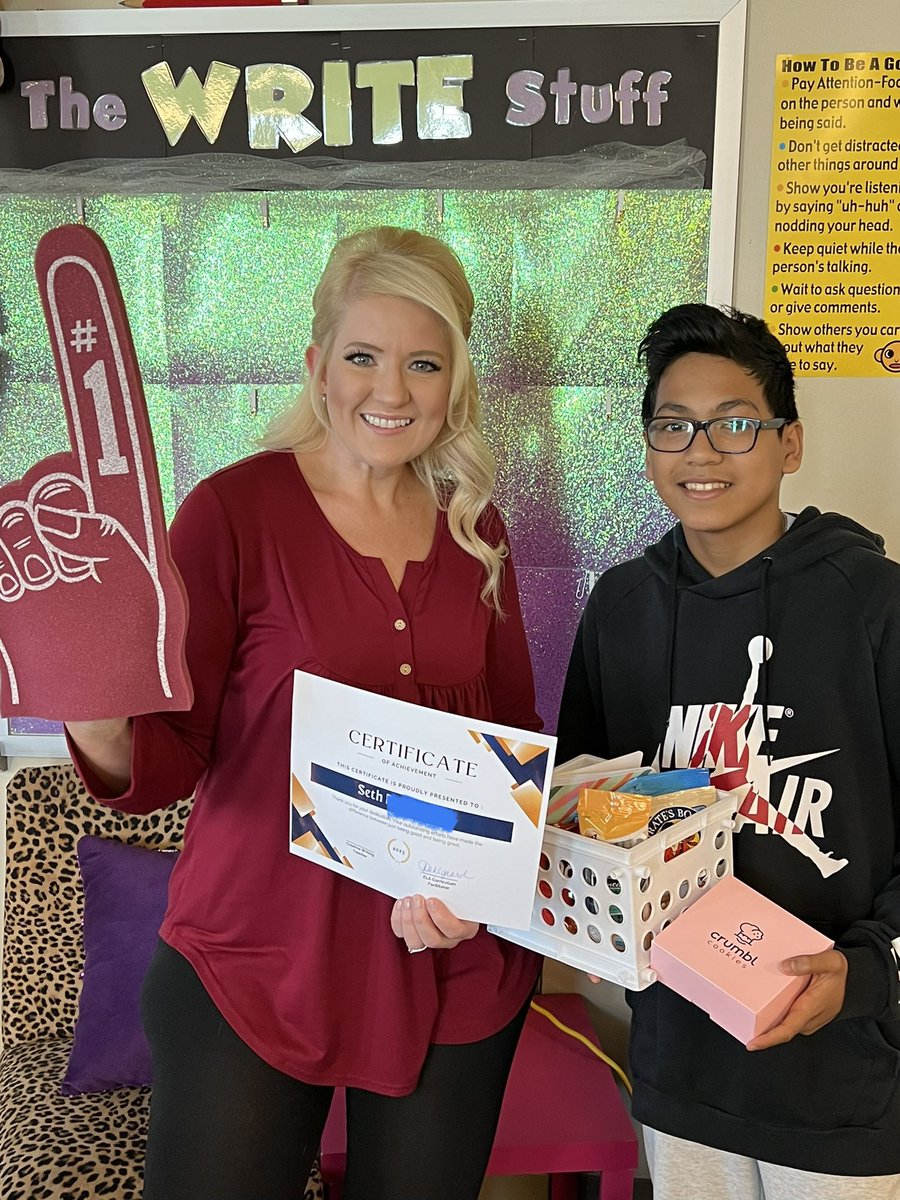 Seth <a href="/MPS_Beadle/">Beadle Middle School</a> is Millard’s Hexter 5 Grade 6 Creative Writing Winner! Mrs. Feik’s class was pumped up and ready to celebrate. CONGRATS, Seth! #Proud2bMPS <a href="/JSchwartzMPS/">John Schwartz</a>