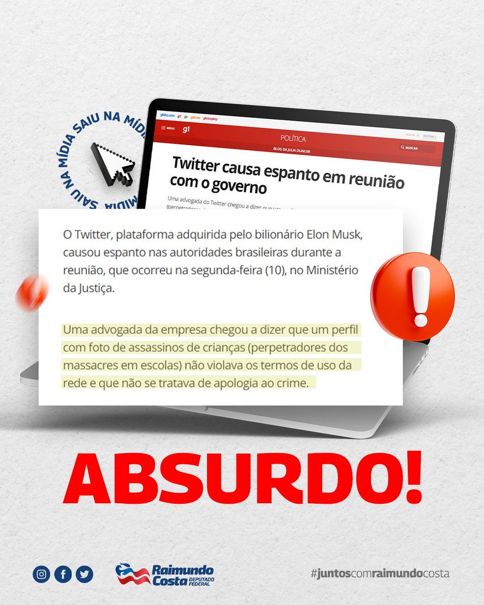 O que você acha disso? 🤔

É imprescindível que se discuta medidas mais eficazes de proteção às nossas crianças em ambientes de ensino. Não podemos fechar os olhos para as barbaridades que têm acontecido.

#ProteçãoAsCrianças #Twitter