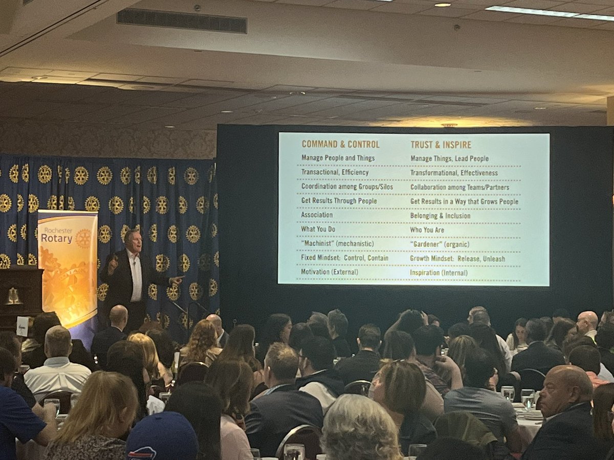 atbrady's tweet photo. “Don’t manage people. Manage things, but lead people.”

This is the first of many shifts @StephenMRCovey says leaders must make to move from “Command &amp; Control” to “Trust &amp; Inspire.”

See the rest of the shifts below, or pick up his latest book! https://t.co/Dbdm3QDVoP