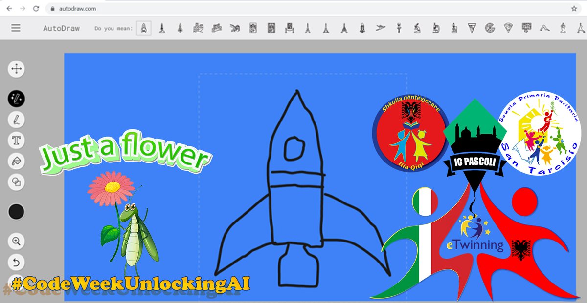 c_serio's tweet image. eTwinning project Just a flower #Codeweek4All
JOIN US CODE WEEK 4 ALL CODE: cw23-xqJ94
LEADING TEACHERS: AL-CUKA-448 @CukaDhurata
Human-AI Art #UnlockingAI #CodeWeekUnlockingAI #justaflower #eTwinning @ScuolaTarcisio @L_Ursini @CarlaSfara
youtu.be/TZ4BIKQHShU