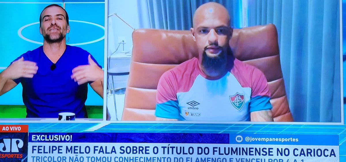 Estamos com <a href="/_felipemelo_/">Felipe Melo</a> , ao vivo, no <a href="/JovemPanEsporte/">Jovem Pan Esportes</a>