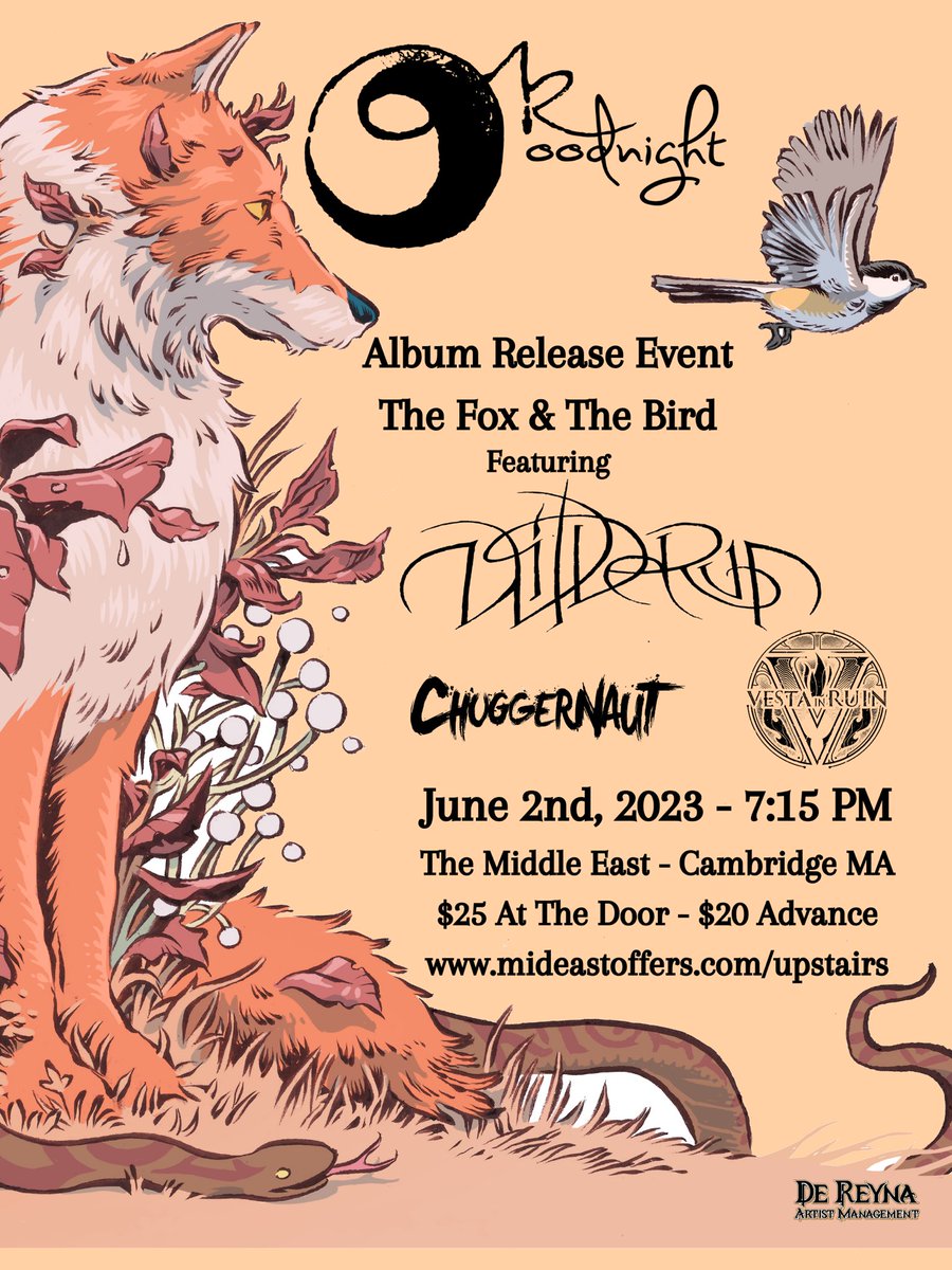 okgoodnightband's tweet photo. We have some more very important news for you. Firstly, we are playing an album release show in Boston on June 2nd at the @MidEastClub . We hope to see some friendly faces there to hear some old tunes as well as some new material. (contd. 🧵) https://t.co/MA9gmXLeN5