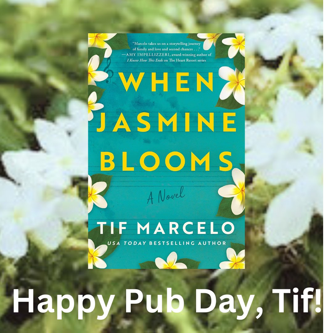 Congratulations to @TifMarcelo  her Pub Day! WHEN JASMINE BLOOMS is a story of motherhood inspired by Little Women about one woman’s grief, hope, and second chance with the daughter she lost.