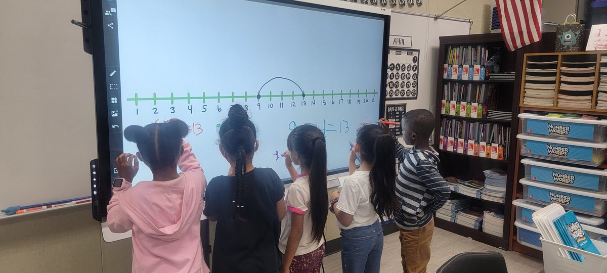 Trying out our nee SMART Board.  <a href="/MGE_Gators/">Mission Glen Elementary</a>