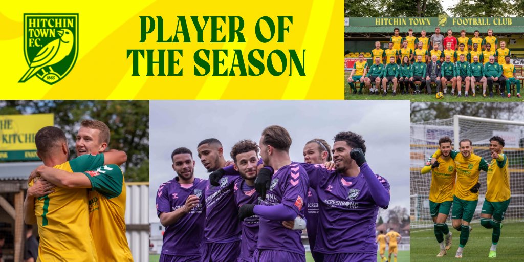HitchinTownFC's tweet photo. 🗳️ | PLAYER OF THE SEASON

Our @HitchinTownFC Supporter’s Player of the Season vote is now live. Voting closes at mid-day on Sunday 23rd April.

Cast your vote here:
👉 https://t.co/EMv3IwgFzA

💛💚 https://t.co/CWpWEw5jhK