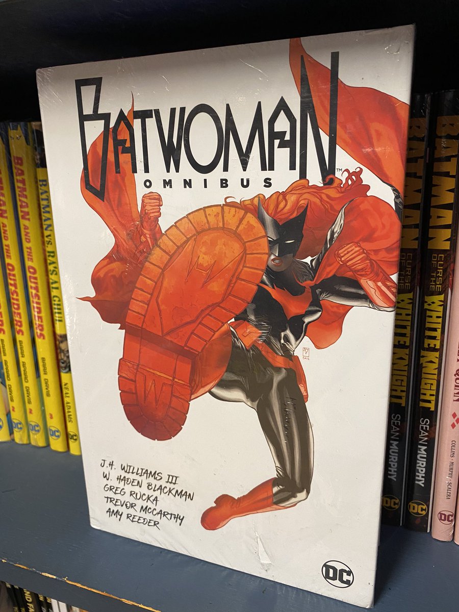 PiranhaComics's tweet photo. Kate Kane may be done in the Batwoman TV show, but you can now read her first adventures in full with this Omnibus! 

Available in store now! https://t.co/T41eH1Sc9c