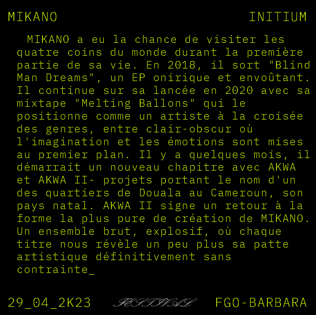 initiumfestival's tweet photo. Goddamnnnn mes Initiés! On s’arrête pas de vous régaler et on vous présente cette fois le grandiose Mikano qui sera aussi de la partie pour le Initium Festival! ⚡⚡ https://t.co/TtAuME4nYH