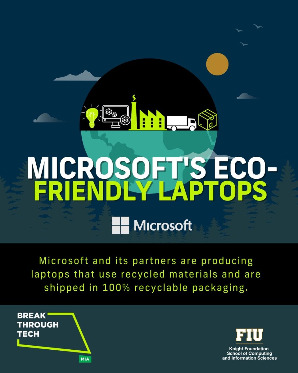 brkthrtechmia's tweet photo. Break Through Tech is addressing challenging projects in the tech world. For Earth Day, more tech companies are addressing the challenging problem of carbon emissions &amp; waste. Swipe left to see how companies are trying to help save the planet! ♻️🌎 #earthday #breakthroughtechmia https://t.co/PhZGTpscDx