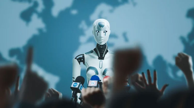edson_ugalde's tweet photo. La UIT organiza una rueda de prensa en la que nueve robots humanoides interactuarán con los periodistas https://t.co/plp6NiHwtD https://t.co/QCzebz26BL