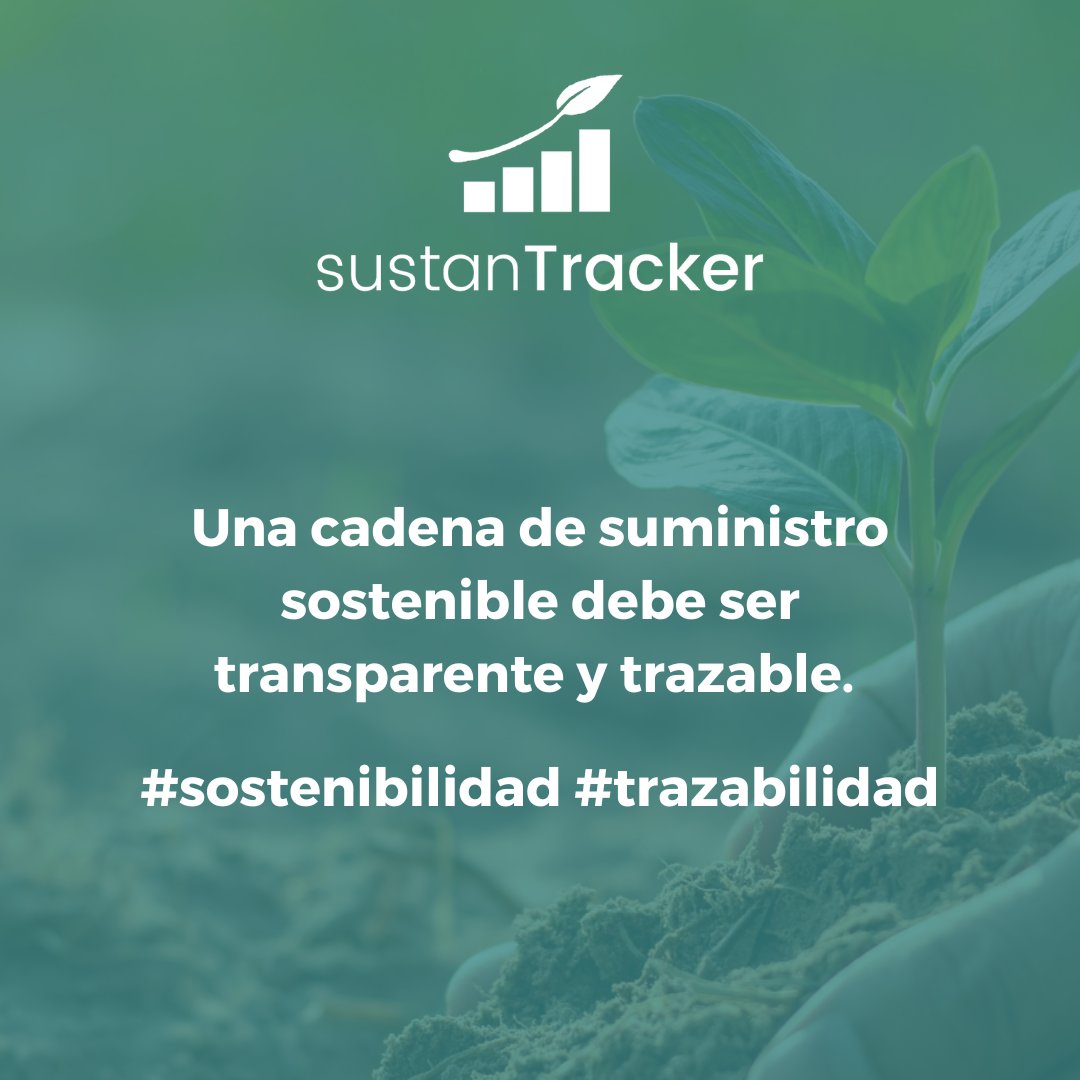 La #sostenibilidad y la trazabilidad están estrechamente relacionadas puesto que una cadena de suministro sostenible debe ser transparente y trazable. 

#trazabilidad:  Permite que tus clientes conozcan toda la cadena de suministro de tus productos.

Visita 👉<a href="/sustanTracker/">SustanTracker</a>