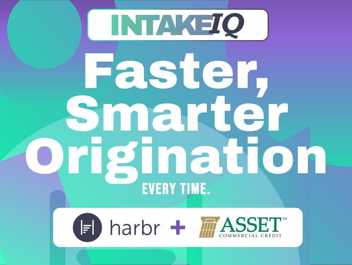 Exciting news! We've partnered with Harbr, a cutting-edge provider of AI origination software. Our clients will now have access to the latest AI-powered technology for streamlining loan applications and faster underwriting decisions. #AIorigination #FinTechPartnership