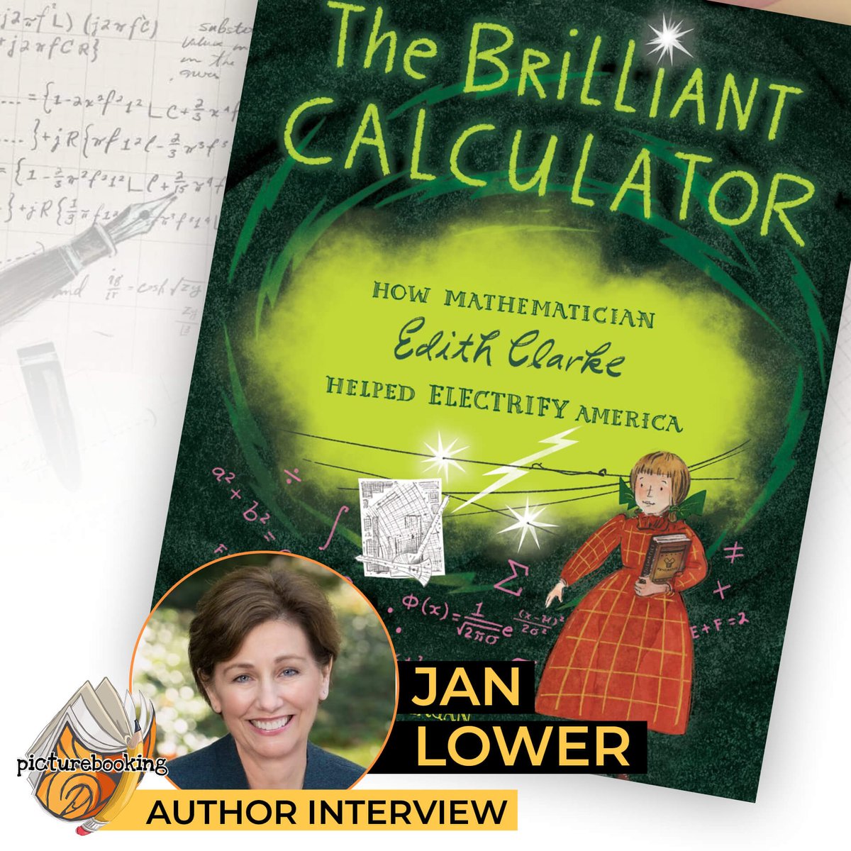 A chat with author <a href="/JLLower/">Jan Lower</a> about the picture book The Brilliant Calculator—the fascinating story of America’s first female electrical engineer and her groundbreaking invention that helped electrify America.
picturebooking.com/jan-lower-the-…