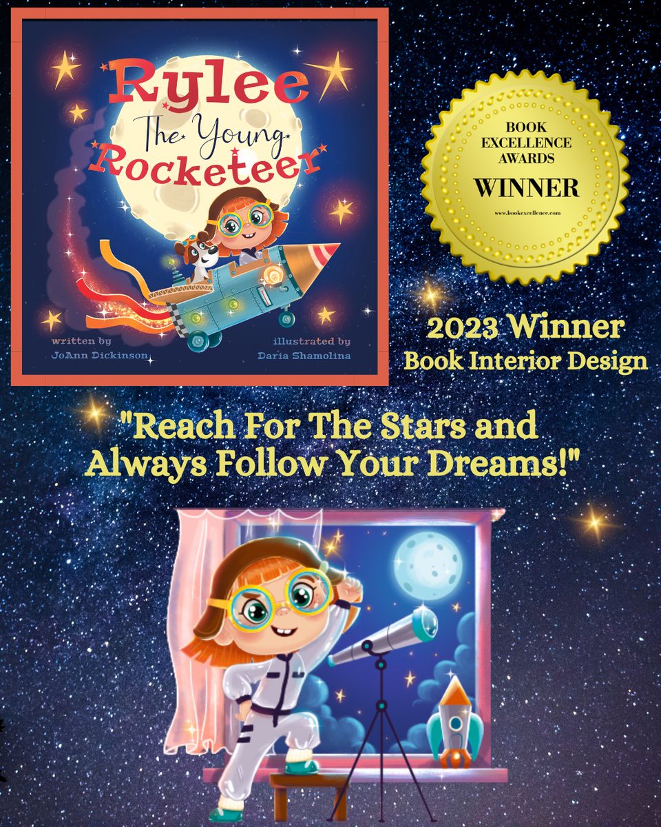 Rylee The Young Rocketeer is a @bookexcellence award winner!

Check it out here: bookexcellence.com #bookexcellenceawards #bookboost #bookbuzz #bookmarketing #author #publisher #amwriting #authorRT