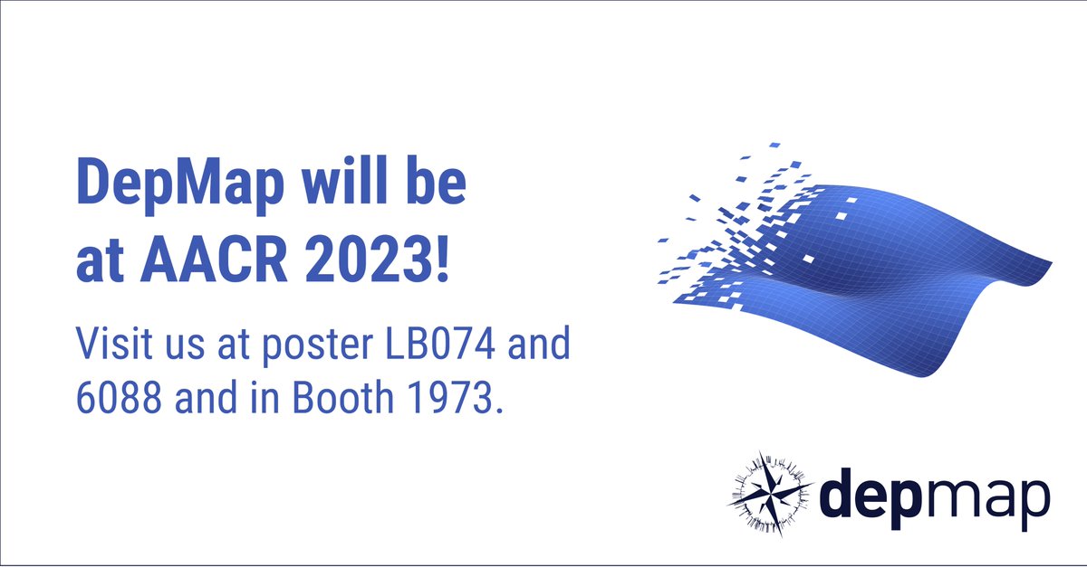 The #DepMap team will be at #AACR23 - Can't wait to connect to discuss exciting science & potential collaborations 🤝💡