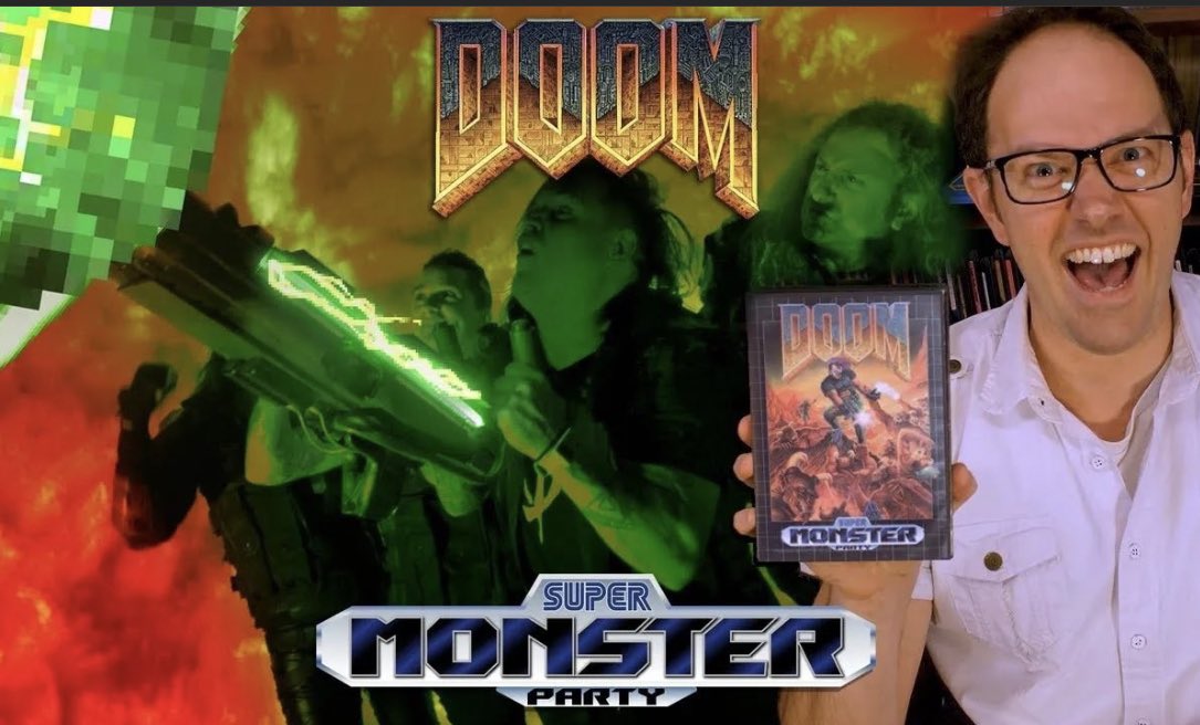 Today’s share is Super Monster Party’s newest music video featuring The Angry Video Game Nerd! The song is called “THIS IS DOOM!”

The song is, of course, inspired by DOOM! 🤘 (and it’s awesome) 

youtu.be/t335H0p9vTQ