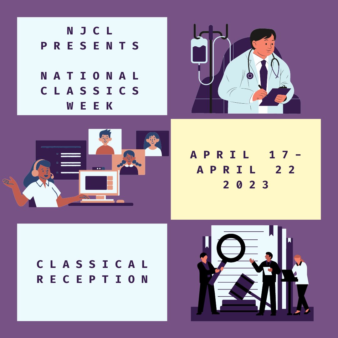 etclassics's tweet photo. #NationalClassicsWeek is @NJCL's annual celebration of ancient civilizations and their impact on culture, language, arts, etc. The festivities will end in a celebration of the founding of Rome over 2700 years ago on April 21st. Learn more: ย https://t.co/HzLIXjmZ3Y #NCW23 #NJCL https://t.co/eEDHAtgmjE