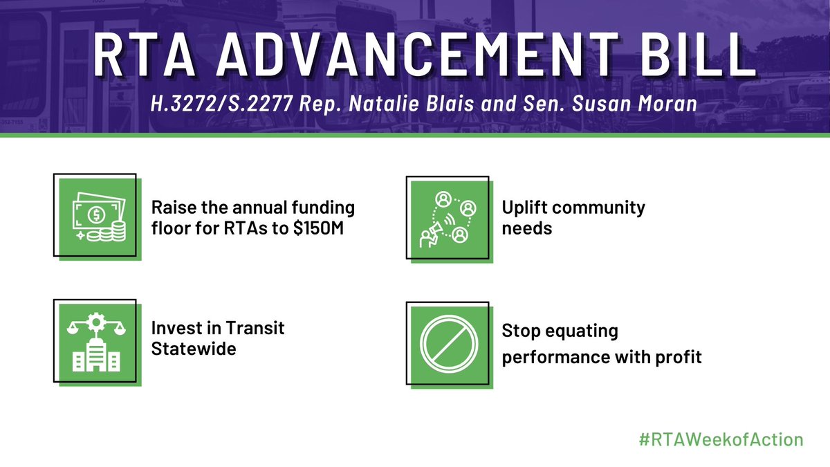 With a strong statewide #PublicTransit system, we can reduce traffic congestion, protect our climate, improve air quality, and connect people to opportunities. The #RTAAdvancement bill will ensure our Regional Transit Authorities can deliver a better transportation future.