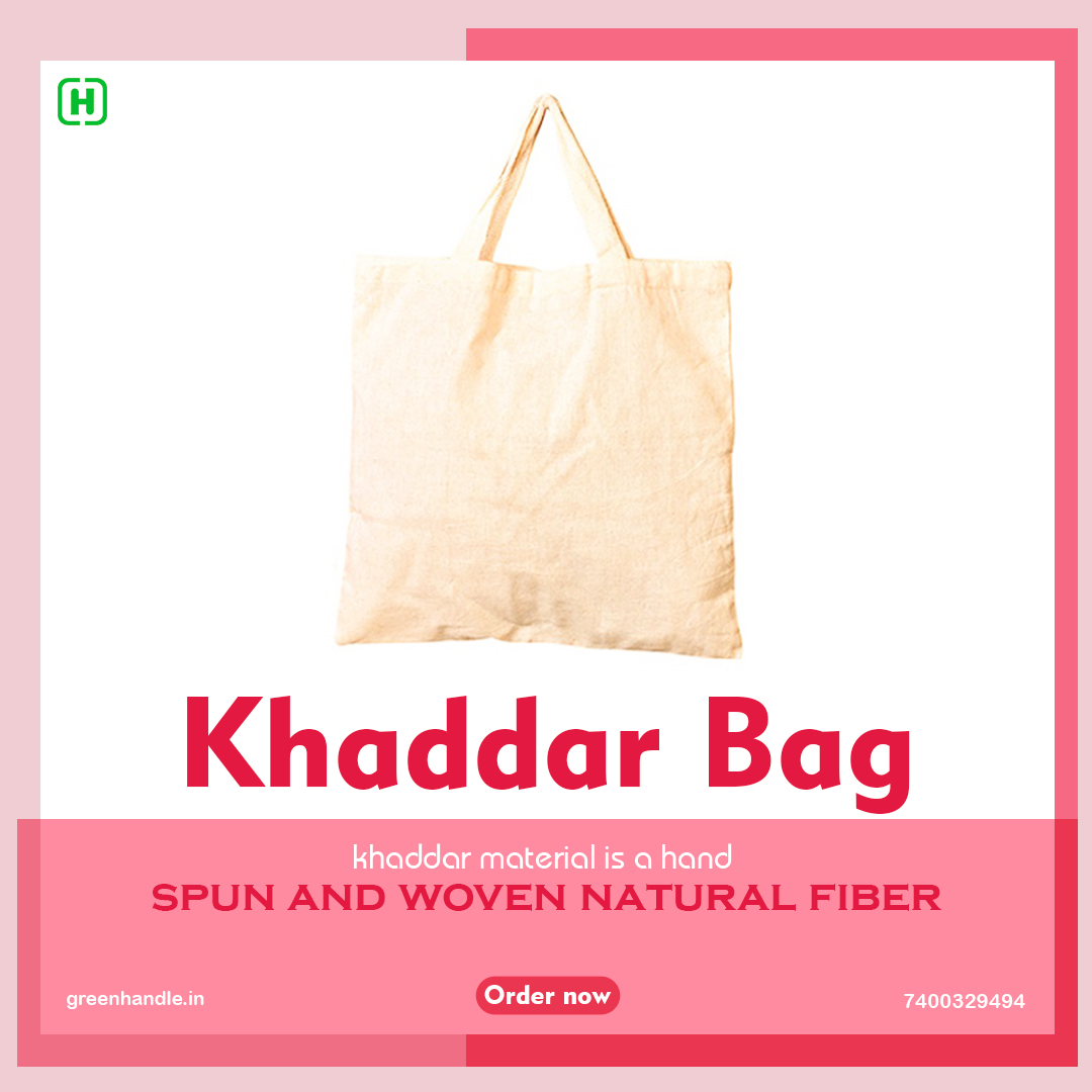 greenhandle_in's tweet image. These bags are made of khaddar material which is a hand spun and woven natural fiber cloth, It is spun and woven from cotton, it also includes wool and silk.   These bags can be used as multipurpose bags and 100% recyclable.

greenhandle.in

#khaddarbag  #greenhandle