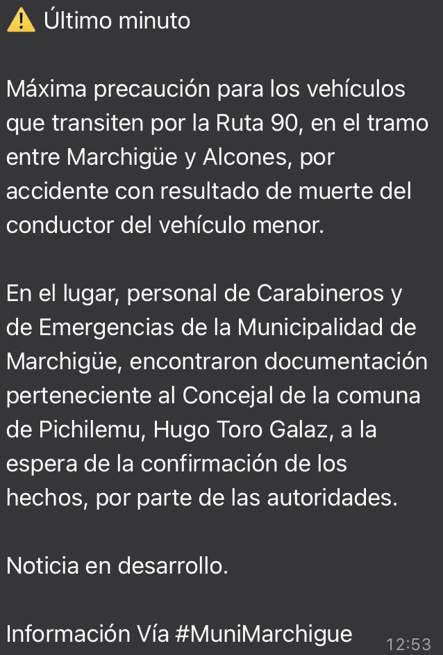 Accidente.. se espera confirmación de las autoridades #pichilemu ⁦<a href="/MuniPichilemu/">Municipalidad de Pichilemu</a>⁩