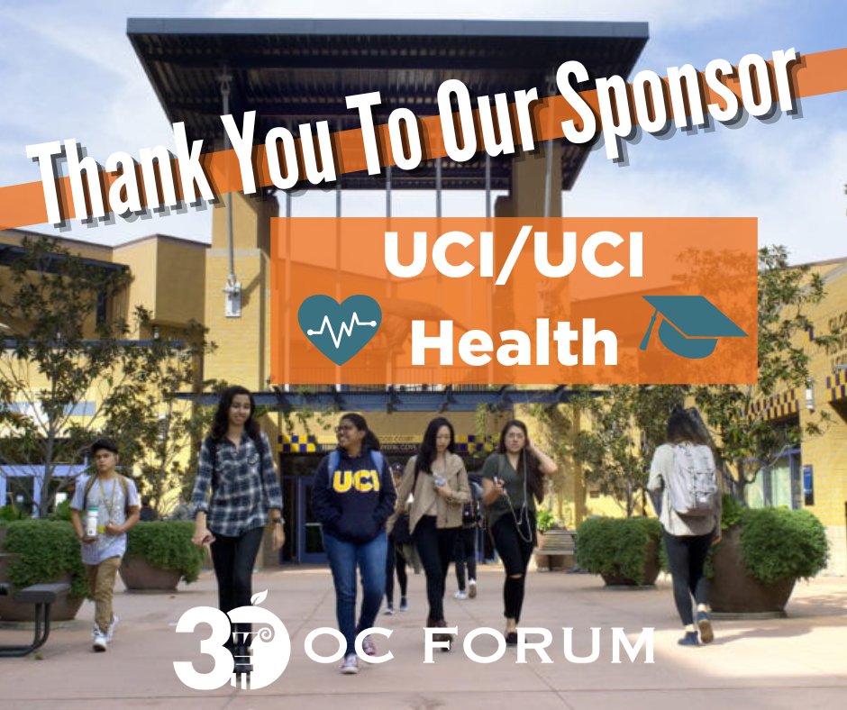 Thank you to our Title sponsor, UCIrvine / UCIrvineHealth, for continuing to keep our conversations alive. 
ocforum.org/oursponsors

#UCI #Sponsor #UCIHealth #OCForum #orangecounty #jointheconversation