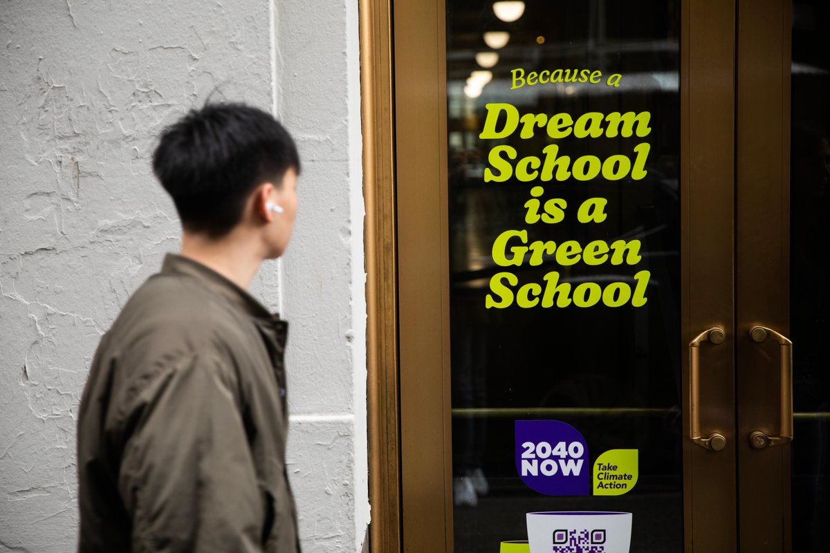 nyuniversity's tweet photo. NYU plans to be climate neutral by the year 2040, but it will take all of us to get there.  Sustainability is not a spectator sport. Join us this April 17-21 for 2040 Now as we explore this challenge and combat climate despair as a community: https://t.co/hutWs12Yg4 https://t.co/RDNMfdad4r