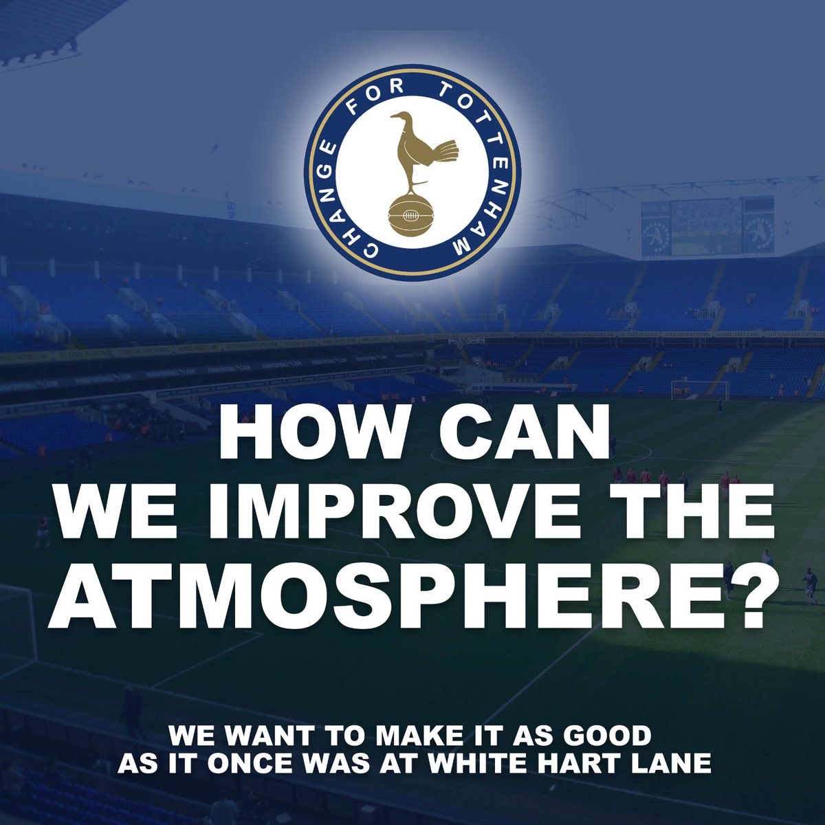 ChangeForSpurs's tweet photo. We are delighted to be collaborating with @thfcflags for a new flag design.
We welcome fans and groups to comment your ideas that fit with our zero hate policy. We will then see if we can take any inspiration from them into our design.
#ChangeForTottenham #COYS #THFCFlags https://t.co/ngGJKAVwsU