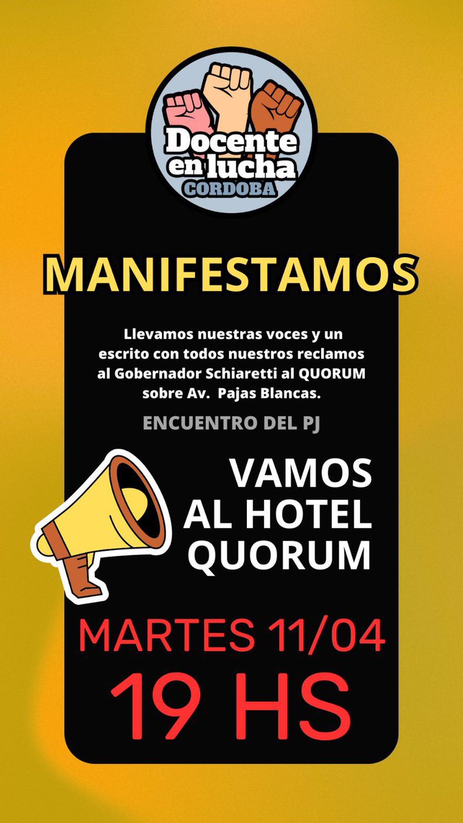 CuartaJr's tweet photo. Apoyamos el Reclamo docente 💪🙌🏼 https://t.co/bFvGDsJAeB