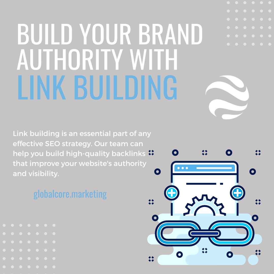 GlobalCoreM's tweet image. Want to improve your website's search engine rankings and increase your online authority? Our link building services can help. Book a free consultation today. #ReputationManagement #SEO #PPCAdvertising #OnlineAdvertising #BrandAwareness