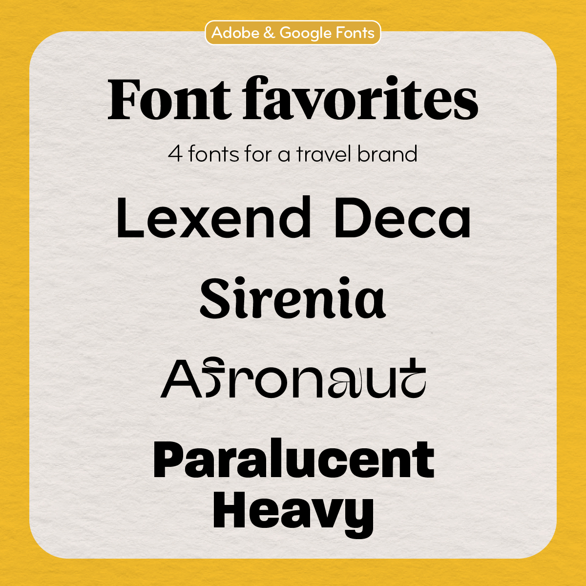 "Brand fonts that are straightforward and minimal are great - they feel progressive and open." 

Here is our hand-picked list of fonts for brands in the travel industry. 👇 #brandfonts