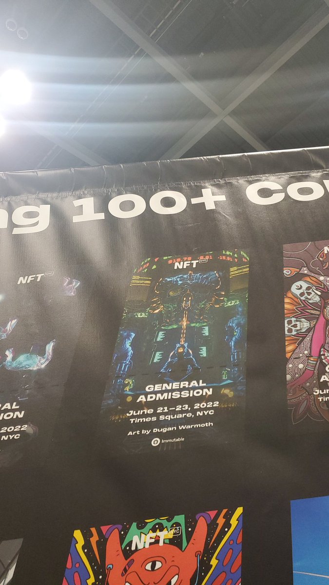 <a href="/DuganWarmoth/">dwarmoth.eth</a> I hope this is right but you are on the wall at <a href="/NFT_NYC/">NFT.NYC</a> main entrance