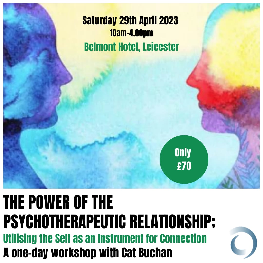 Spaces still available for this great experiential training day with Cat Buchan. For more info visit leicestercounsellingcentre.co.uk/training-and-c…