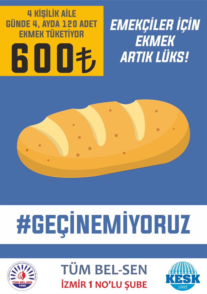 tumbelsenizmir1's tweet photo. Emekçiler için temel gıda maddeleri bile lüks hale gelmişken taleplerininin görmezden gelinmesi kabul edilemez.
#Geçinemiyoruz https://t.co/zupYzljJkq