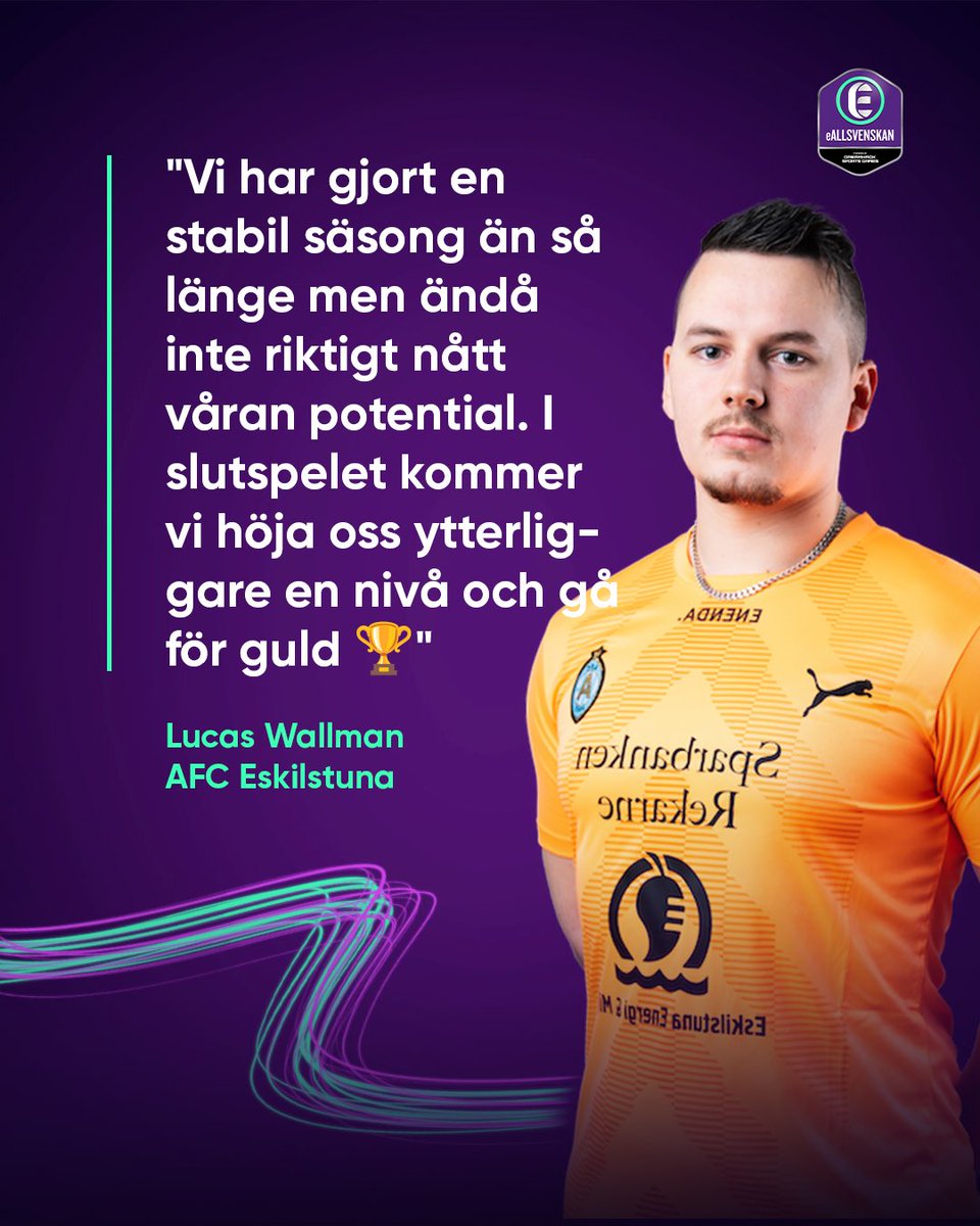 <a href="/BasedGodAfro/">Lucas Wallman</a> och hans <a href="/afc_esport/">AFC Eskilstuna Esport</a> ser ut att vara hungrig på att ta hem trofén 🏆 för första gången 👀