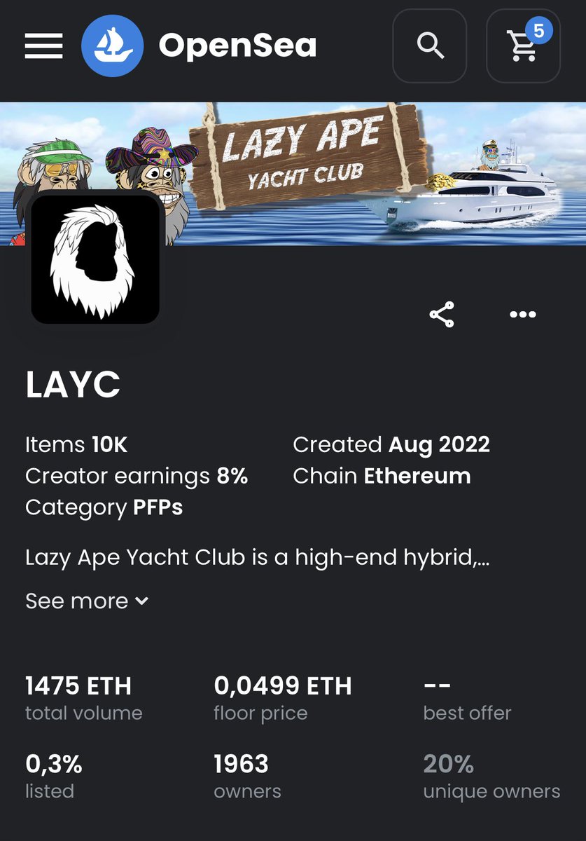 <a href="/LazyApeSC/">Lazy Ape Official</a> is Back !! 😎

#LAYC #ProudtoDeath #NFT

opensea.io/collection/off…