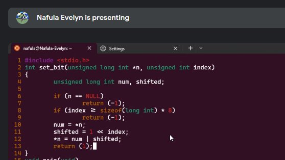 MungaSoftwiz's tweet photo. Day 63 of #365daysofprogress

Learning about  bit manipulation with my peers today. The bitwise operators help us work with values on a bit level. It's amazing how a few simple operations can transform data and make programming more efficient.💻🚀 #Bitmanipulation #Cprogramming https://t.co/3cX3rnJKpo