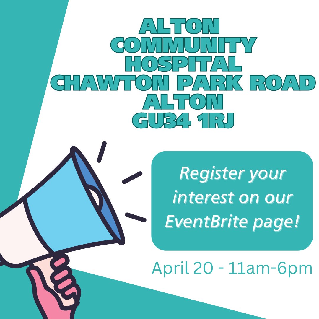 Our #RecruitmentEvent at Alton Community Hospital is... NEXT WEEK! 🤩 If you haven't already, click the link below and book your slot! 👇
bit.ly/3JXBmvO 💙
#Alton #AltonCommunityHospital #Hampshire #Basingstoke #Guildford #Fleet #Eastleigh #Southampton #RecruitmentEvent