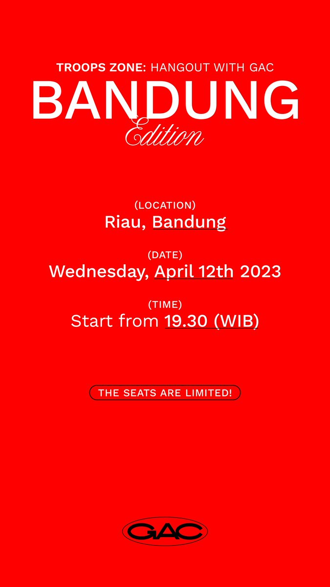 @Troops_Bdg <a href="/GAC_music/">Gamaliél Audrey Cantika</a> Join discord Troops untuk daftar sekarang karena kuota terbatas.

📍discord.com/invite/7YRQ3Cq…

#GACBARU