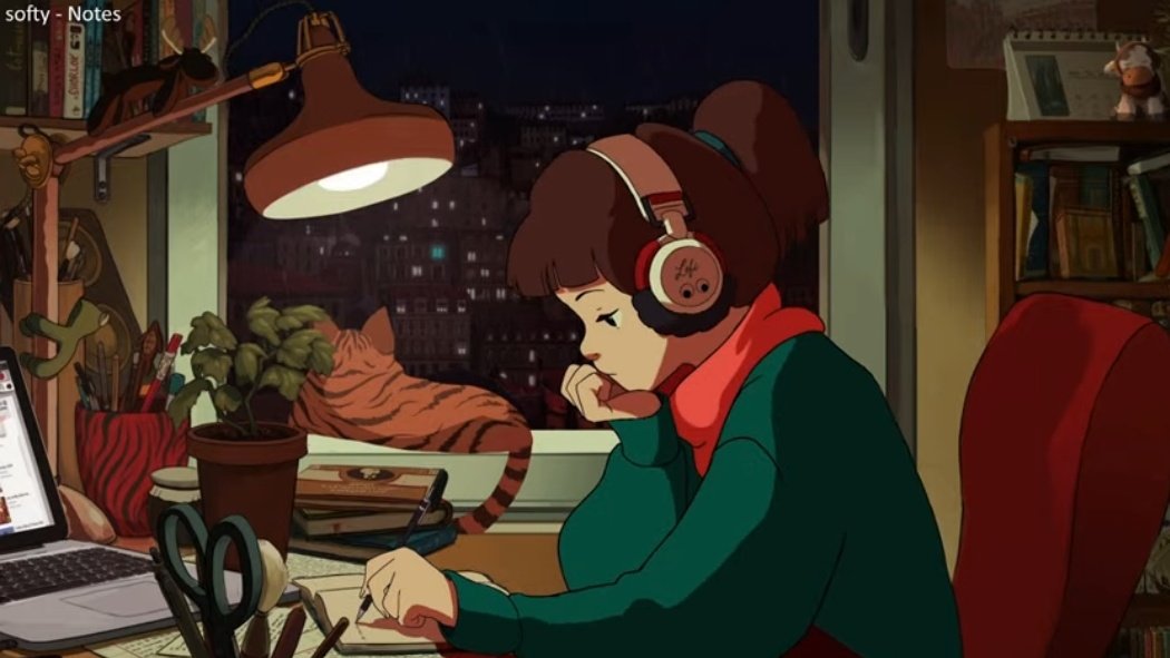 DlANYSUS's tweet photo. IT JUST ZOOMED OUT AND LOFI GIRL IS BACK. LOFI BOY IS A NEW UNLOCKED CHARACTER !! https://t.co/aqfRDsqcnj