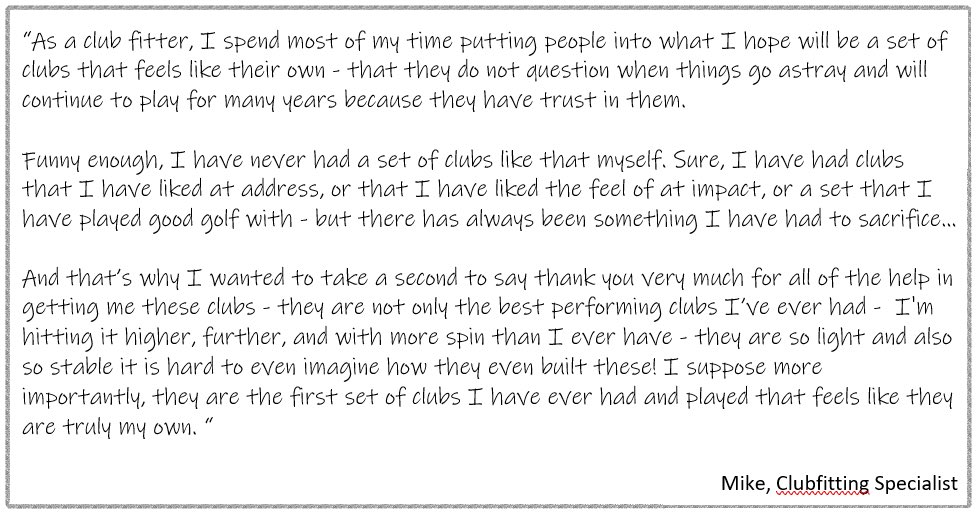 paulwood79's tweet image. Our adaptive fitting program is a big passion of mine. I wasn’t involved in this fitting - so proud of the team to make Mike a set that truly feels his own. This is why we do it. #PlayYourBest #AdaptiveFitting #CustomFitting
