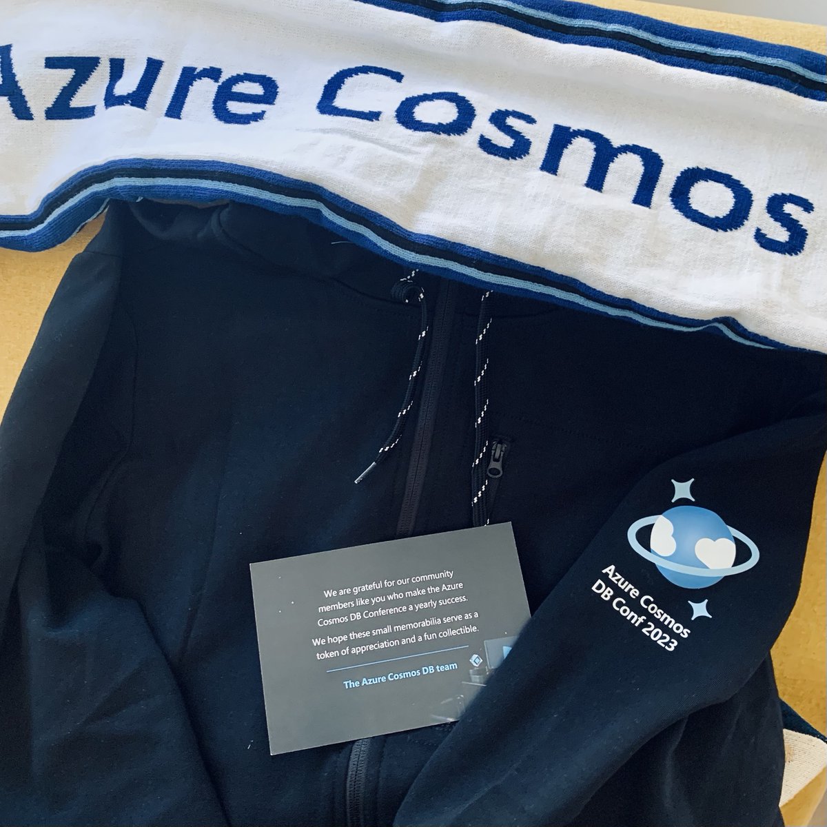 Just received this surprise gift from the #azurecosmosdb team for participating on #azurecosmosdbconf 2023.

Small gestures that mean a lot. Thanks!

#gifts #unexpected #microsoft #publicspeaking