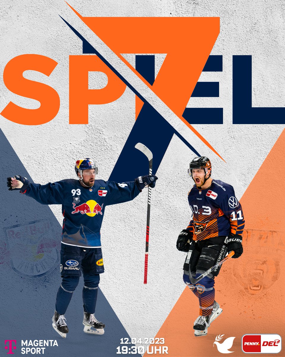 Shodown ums Finale! Ab 19:30 Uhr kämpfen <a href="/RedBullMuenchen/">EHC Red Bull München</a> und die <a href="/grizzlys_wob/">Grizzlys Wolfsburg</a> um den Einzug in die Finalserie 2023 in der #PENNYDEL, wo der <a href="/ERCIngolstadt/">ERC Ingolstadt</a> bereits wartet. #MagentaSport ist live dabei! Was meinst Du? Wer macht das Rennen?
