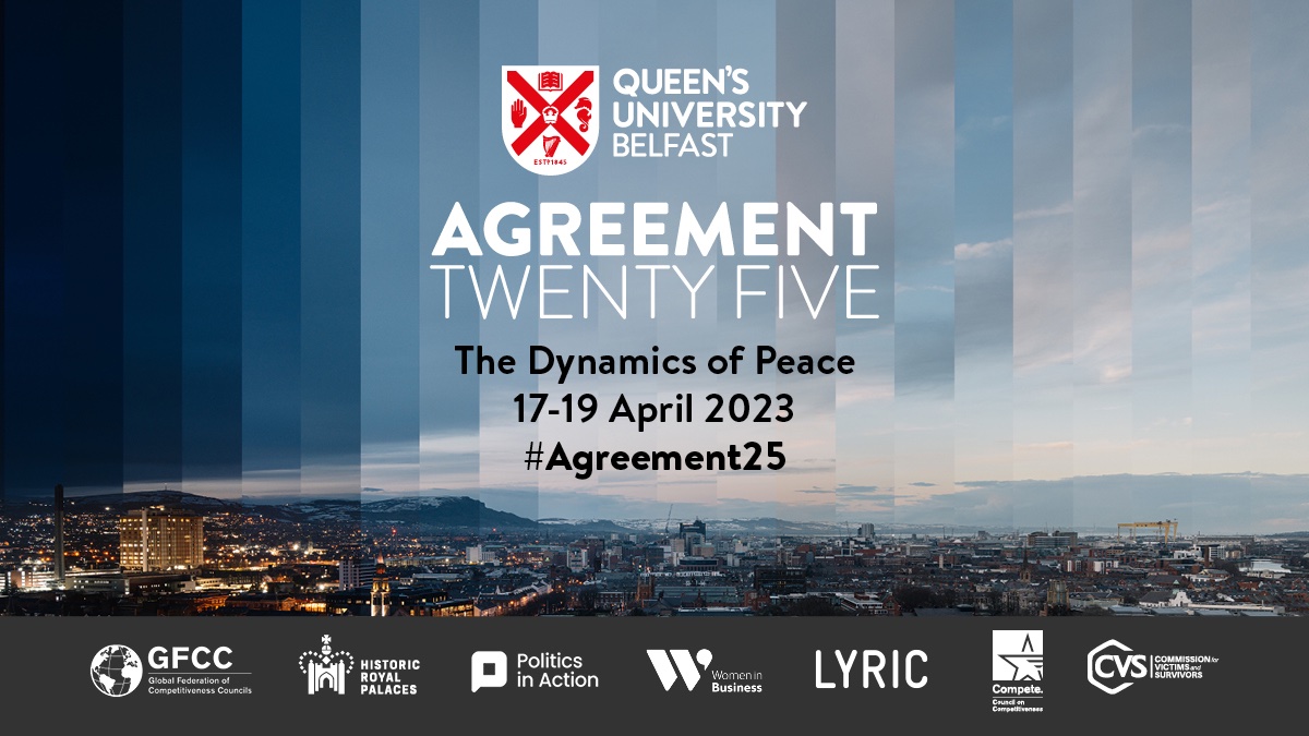 Next week, I'll have the honor of recognizing 25 women from across the political and civic spectrum who have helped further the cause of peace in Northern Ireland and beyond. #Agreement25
qub.ac.uk/News/Allnews/f…