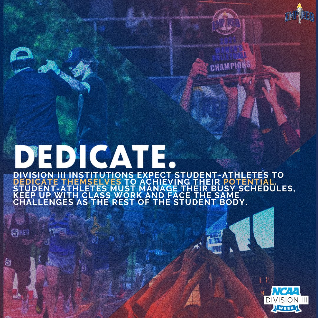 Empire8's tweet image. Day 2 of #DIII Week! We are amazed by the pride &amp;amp; dedication of our member institutions as they share their remarkable stories. We have some of the most outstanding student-athletes &amp;amp; staff within DIII, and we couldn't be more proud of their work on and off the field! #DIIIweek
