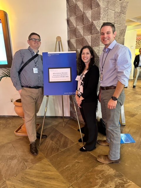 Our Assistant Program Director Dr. Andy Corcoran, Chief Resident Dr. Lucas Meuchel, and OSP Resident Liz Leimer representing the department at the Western Anesthesiology Resident Conference (WARC).