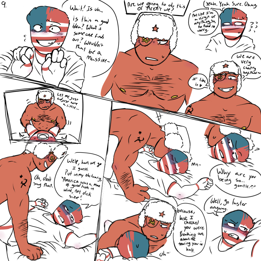 wertyuio354's tweet photo. Pt. 8/9. Thanks for being patient everyone! Sorry about the style change π
you all know me.
#countryhumans #CH #America #CountryhumansAmerica #countryhumansRussia #counteyhumansnsfw #CHrussia #CHamerica #Russia #USSR #CounteyhumansSoviet #countryhumansUSSR #CHUSSR https://t.co/ofaF539SNf