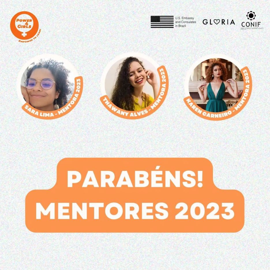 O Instituto Glória tem orgulho em apresentar nosso Coordenador de Mentoria e nossos 20 mentores que estarão conosco em 2023 no Programa Power4Girls - Empower to Lead! Uma iniciativa da Embaixada e Consulados dos EUA em parceria com o Instituto Gloria e apoio da rede CONIF.