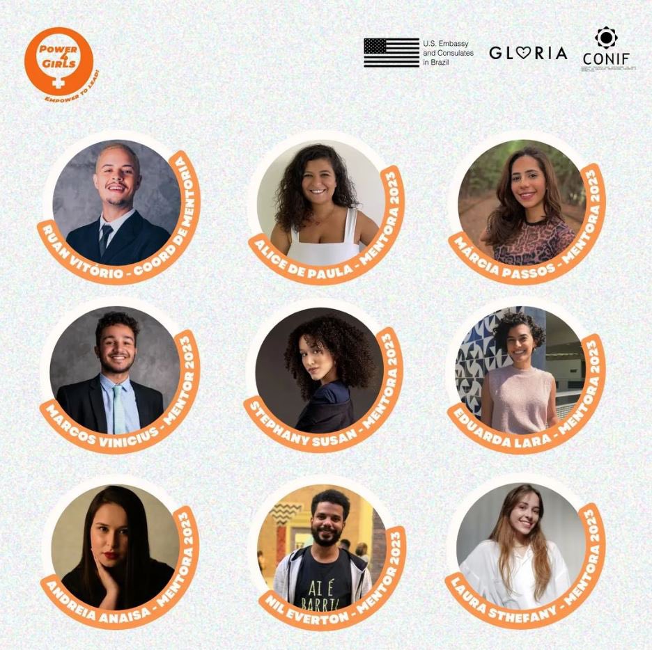 eusouagloria's tweet photo. O Instituto Glória tem orgulho em apresentar nosso Coordenador de Mentoria e nossos 20 mentores que estarão conosco em 2023 no Programa Power4Girls - Empower to Lead! Uma iniciativa da Embaixada e Consulados dos EUA em parceria com o Instituto Gloria e apoio da rede CONIF. https://t.co/mD67Q3is1B