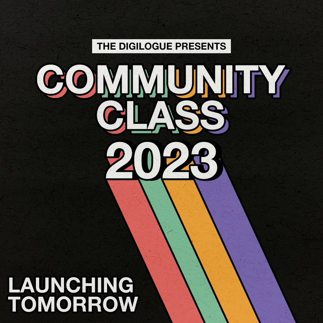 thedigilogue's tweet image. GET READY! 🏆 Tomorrow is our Community Class E-Book launch 🚀 

This E-Book will feature artists and professionals alike that have positively impacted the music industry, nominated by all of YOU! 

#TheDigilogue #MusicIndustry #CommunityClass