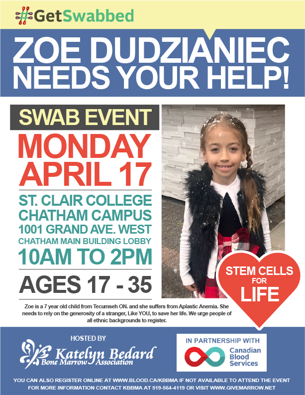 We are so EXCITED to have our first in person Swab Event. If you are between the ages of 17-35 come and see us.