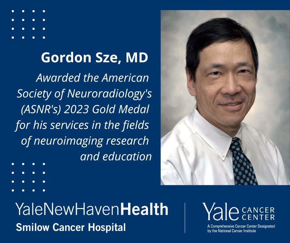 Yale Cancer Center (@yalecancer) on Twitter photo Gordon Sze, MD, #ProfessorEmeritus of Radiology & Biomedical Imaging, has been awarded the American Society of Neuroradiology's (ASNR's) <a href="/TheASNR/">The American Society of Neuroradiology</a> 2023 Gold Medal for his services in the fields of neuroimaging research and education. <a href="/SmilowCancer/">Smilow Cancer Hospital</a> <a href="/YaleMed/">Yale School of Medicine</a> <a href="/YNHH/">Yale New Haven Hosp</a> <a href="/YaleRadiology/">Yale Department of Radiology & Biomedical Imaging</a> Gordon Sze, MD, #ProfessorEmeritus of Radiology & Biomedical Imaging, has been awarded the American Society of Neuroradiology's (ASNR's) <a href="/TheASNR/">The American Society of Neuroradiology</a> 2023 Gold Medal for his services in the fields of neuroimaging research and education. <a href="/SmilowCancer/">Smilow Cancer Hospital</a> <a href="/YaleMed/">Yale School of Medicine</a> <a href="/YNHH/">Yale New Haven Hosp</a> <a href="/YaleRadiology/">Yale Department of Radiology & Biomedical Imaging</a>